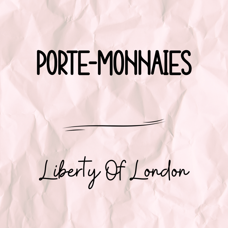 Porte-monnaie velours côtelé et liberty of london