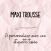Maxi trousse velours côtelé à personnaliser avec une étiquette