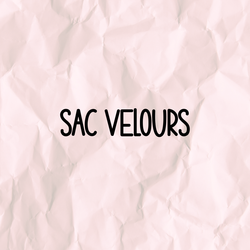 Le sac en velours côtelé
