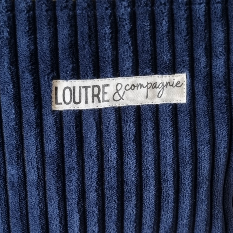 Trousse de toilette velours grosses côtes