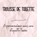 Trousse de toilette velours grosses côtes à personnaliser avec une étiquette tissée