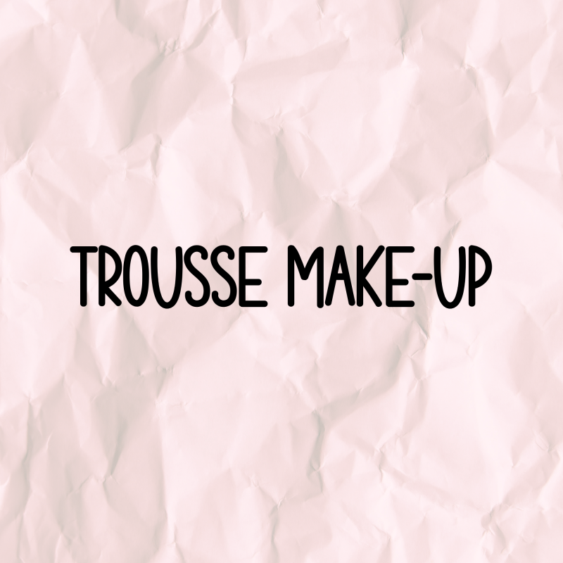 Trousse Make Up en velours côtelé