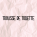 Trousse de toilette velours grosses côtes