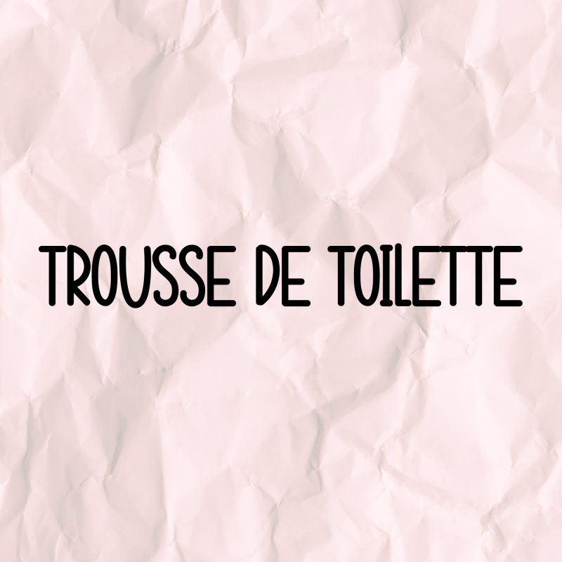 Trousse de toilette velours grosses côtes