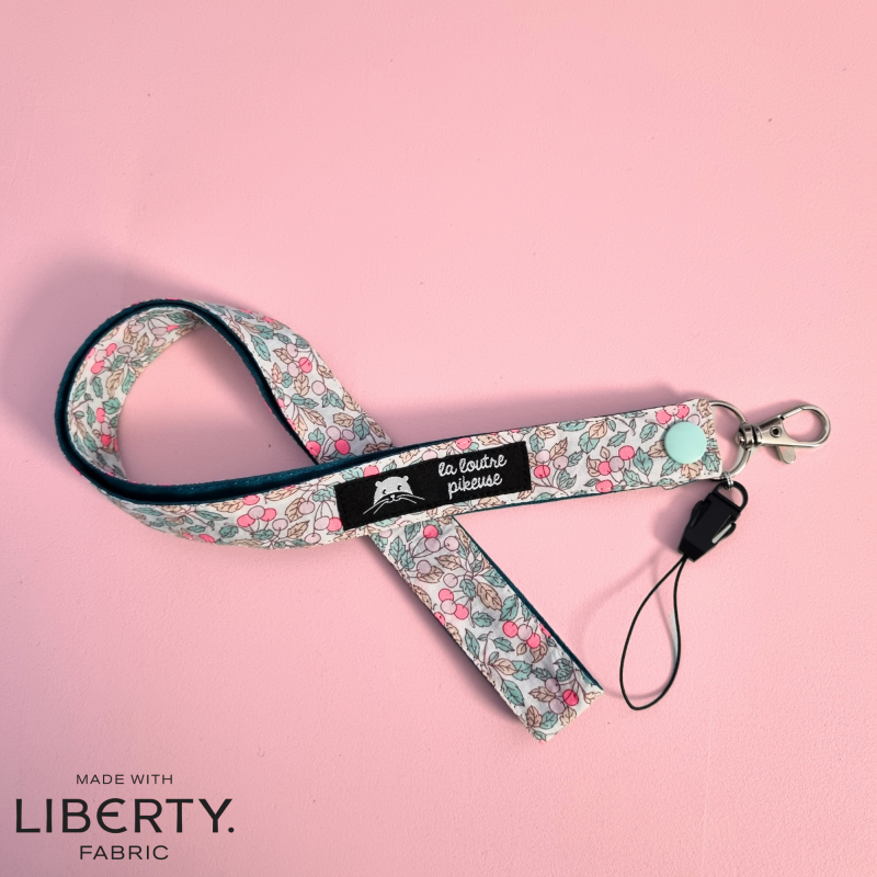 Tour de cou - liberty of london colleen's rose fluo