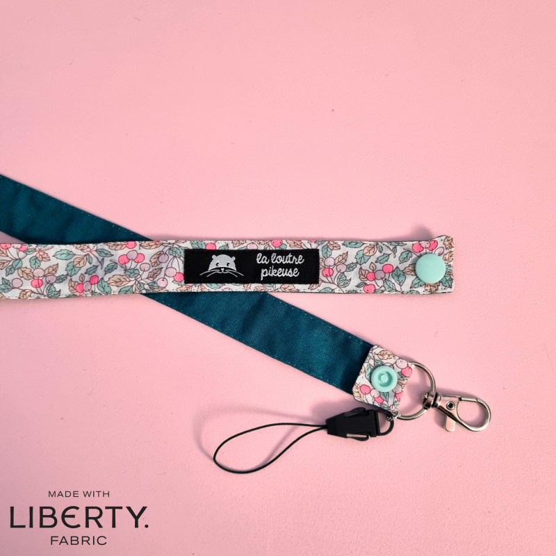 Tour de cou - liberty of london colleen's rose fluo