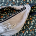 Sac banane - velours côtelé grège et bengal