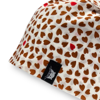 Calot court - coeur chocolat