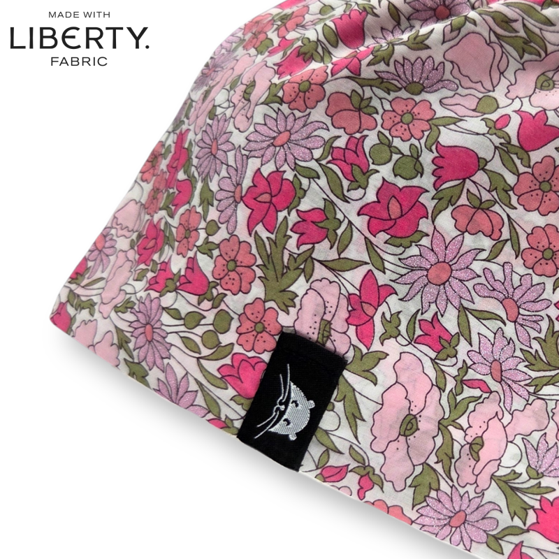 Calot court - liberty of london poppy metallic rose