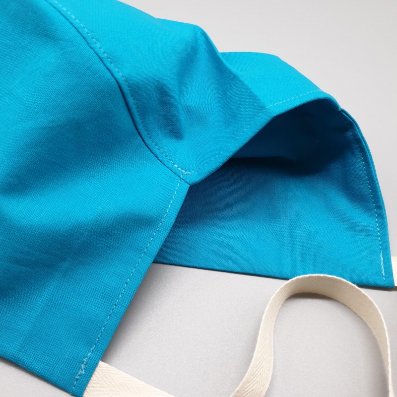 Calot court - bleu turquoise uni