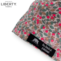 Calot de bloc couvrant - liberty of london colleen's rose fluo