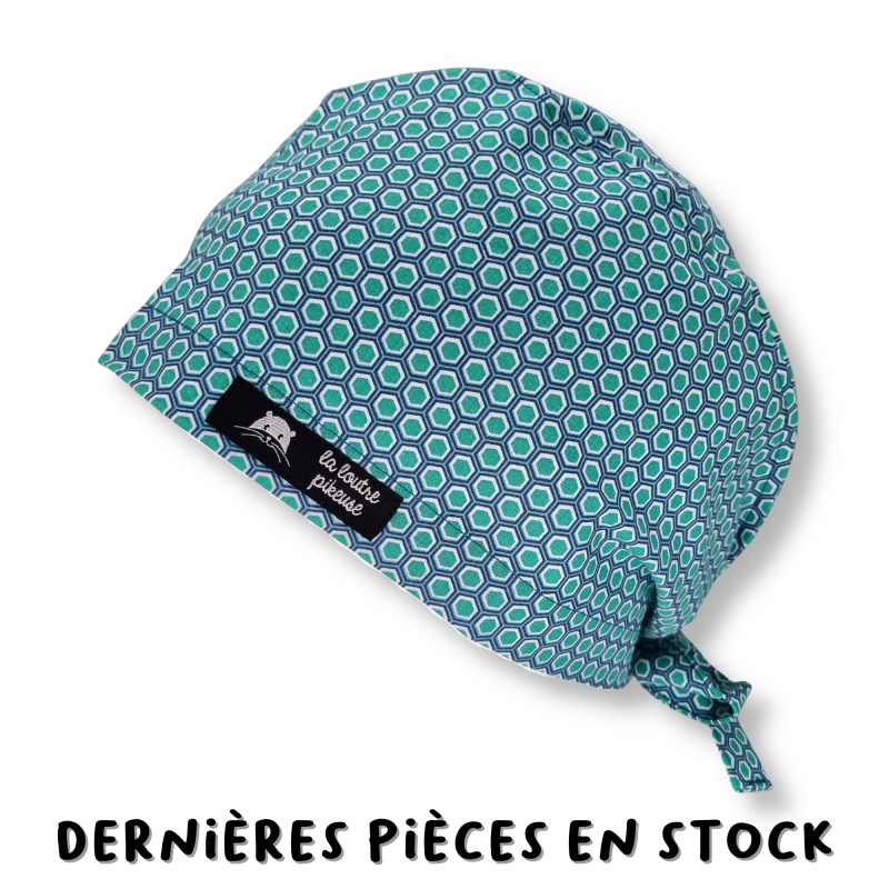 Calot de bloc couvrant - alvéoles bleues turquoises