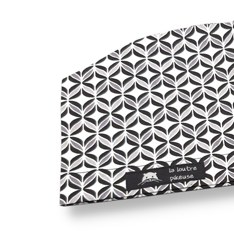 Calot de bloc couvrant - céramique noir, blanc et gris