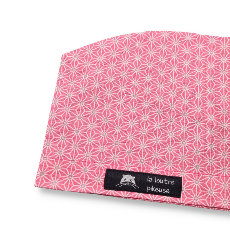 Calot de bloc couvrant - asanoha rose