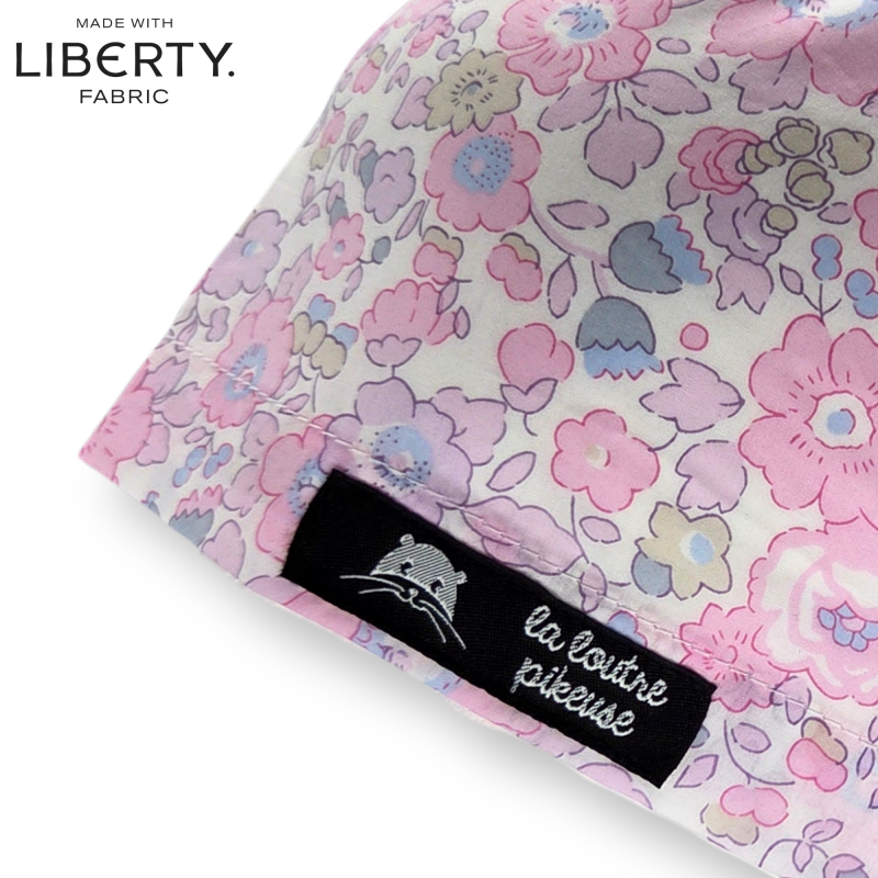 Calot de bloc couvrant - liberty of london betsy pastel