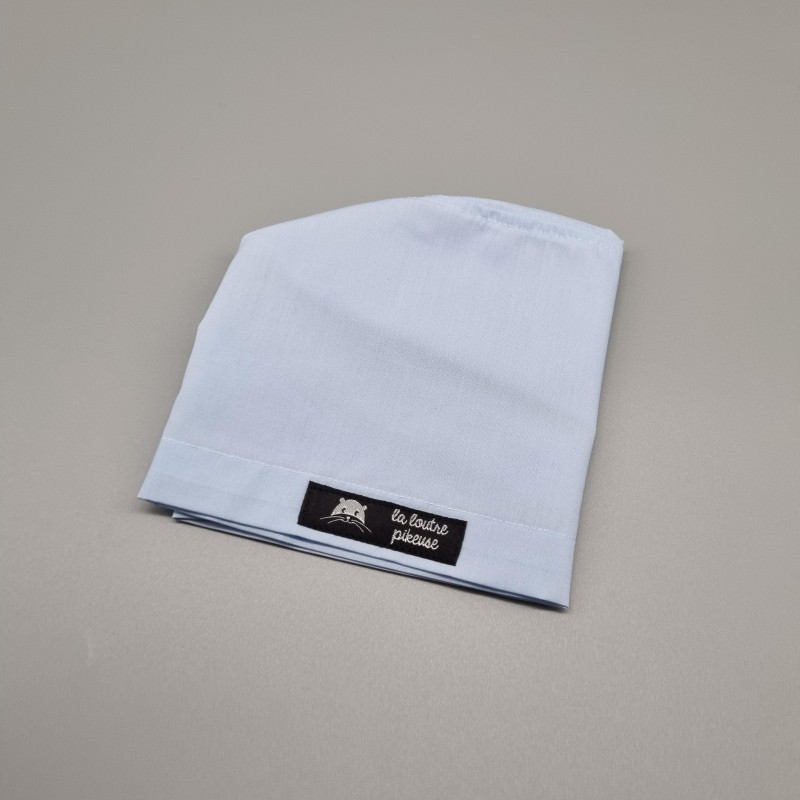Calot de bloc couvrant polycoton - bleu clair