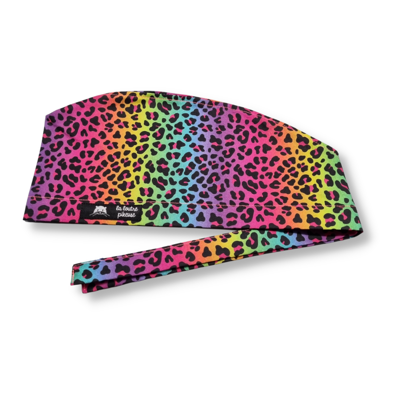 Calot de bloc couvrant - léopard rainbow
