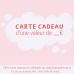Carte cadeau