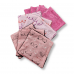 Lingettes lavables x10 - pack mix rose