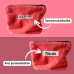 Pochette à calots - éponge de bambou corail et papillons
