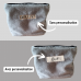 Pochette à calots - éponge de bambou gris et romy