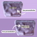 Pochette à calots - éponge de bambou lilas et capri