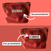 Pochette à calots - éponge de bambou terracotta et germaine