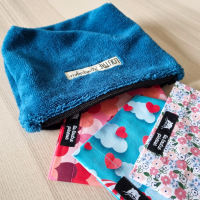 Pochette à calots - éponge de bambou canard et spring