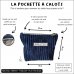 Pack pochette et sac à calots à personnaliser en velours grosses côtes
