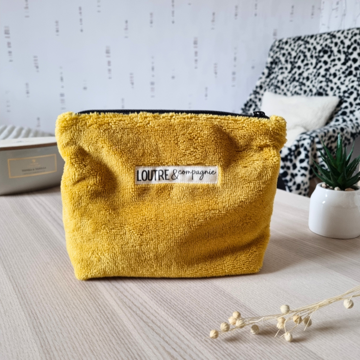 Trousse en éponge de bambou - 12 coloris au choix