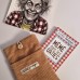 Pochette à livre velours côtelé