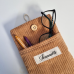 Pochette à livre velours côtelé à personnaliser avec un prénom