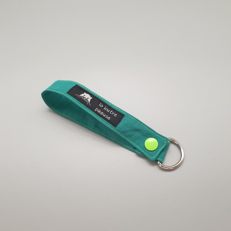 Porte-clés capsule fluo - vert