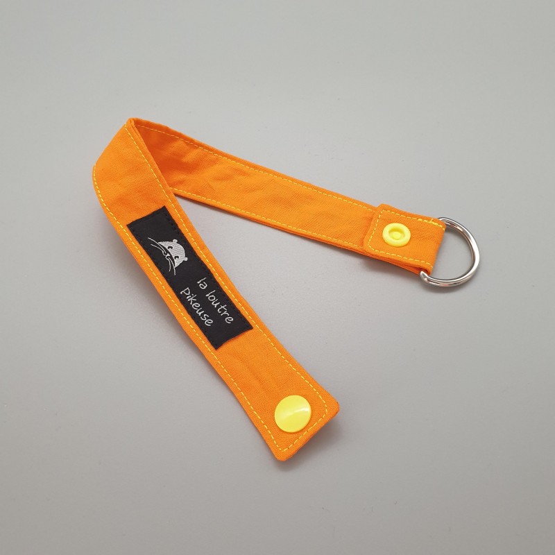 Porte-clés capsule fluo - orange