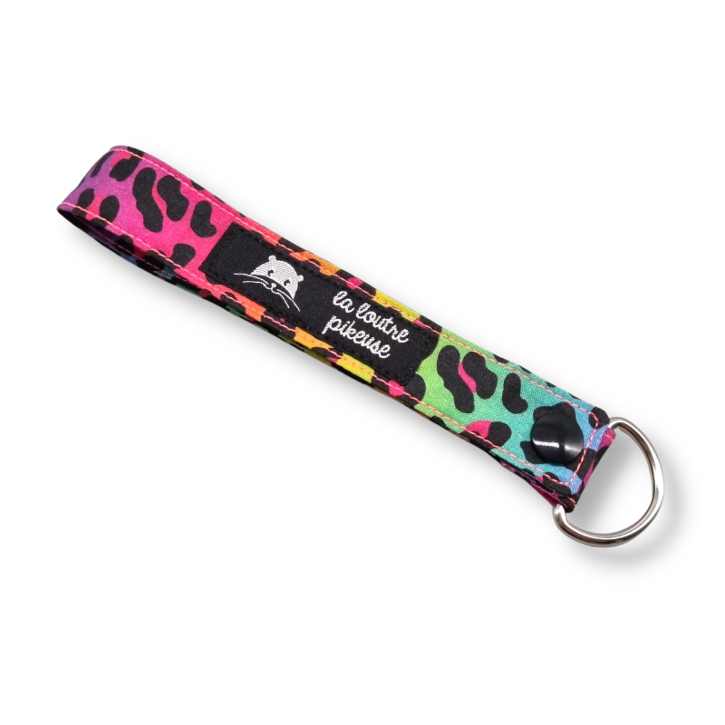 Porte-clés - léopard rainbow