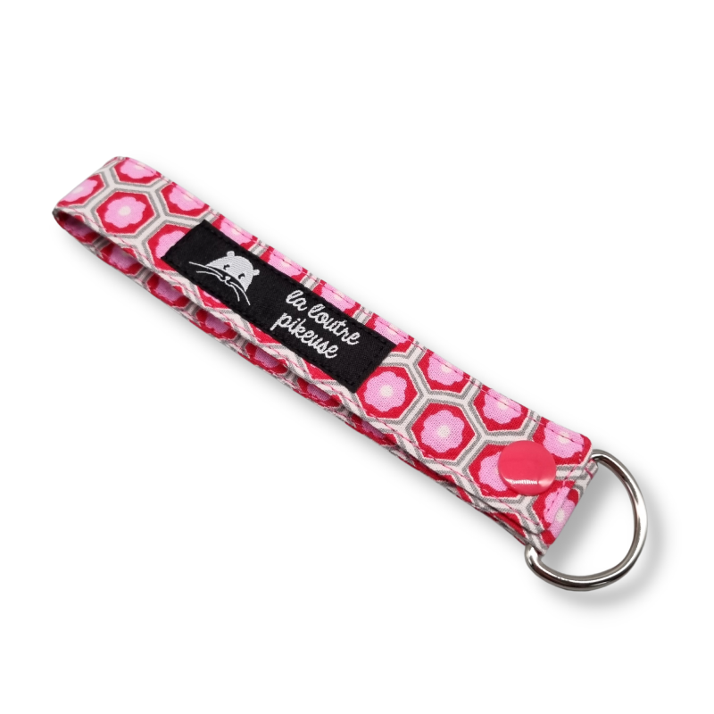 Porte-clés - rose bonbon