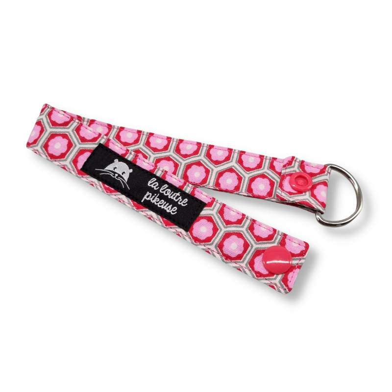 Porte-clés - rose bonbon