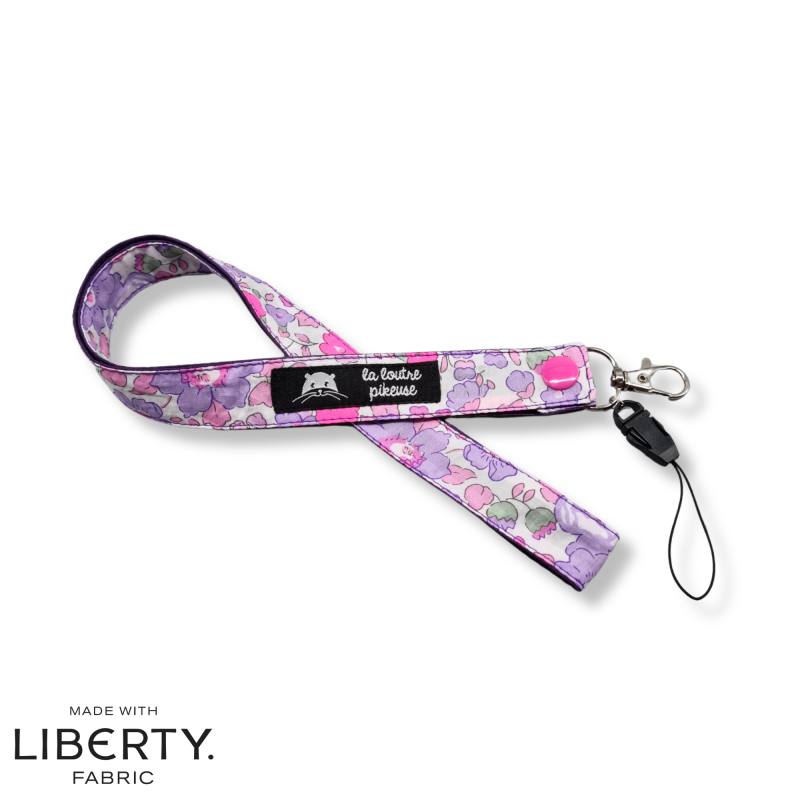 Tour de cou - liberty of london betsy mauve fluo