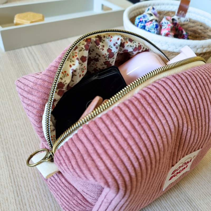 Trousse Make Up bois de rose "Boom Boom"