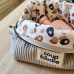 Trousse Make Up en velours côtelé - à personnaliser avec une étiquette tissée