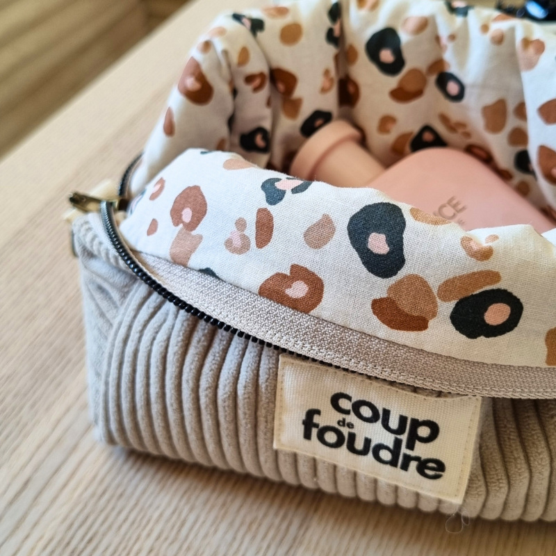 Trousse Make Up beige "Coup De Foudre"