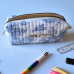 La maxi trousse matellassée - toile de jouy bleu