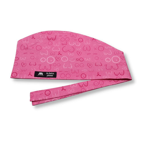 Calot de couvrant avec des seins pour octobre rose