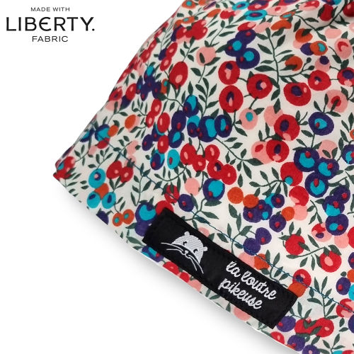 Calot de bloc couvrant liberty of london wiltshire rouge