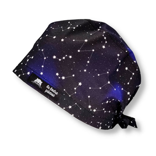 Calot de bloc couvrant ciel étoilé, constellation