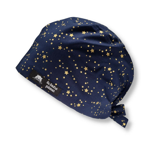 Calot de bloc couvrant avec des étoiles dorées sur fond bleu marine