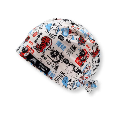 Calot de bloc couvrant avec des motifs animaux japonais