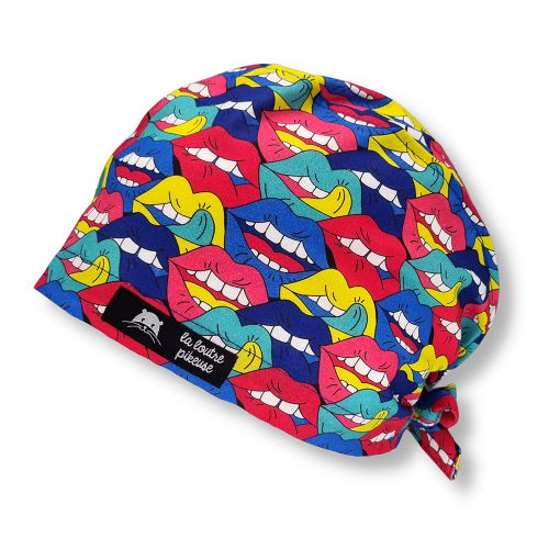 Calot de bloc couvrant - Funky mouth Calot de bloc couvrant avec des bouches et langues multicolores