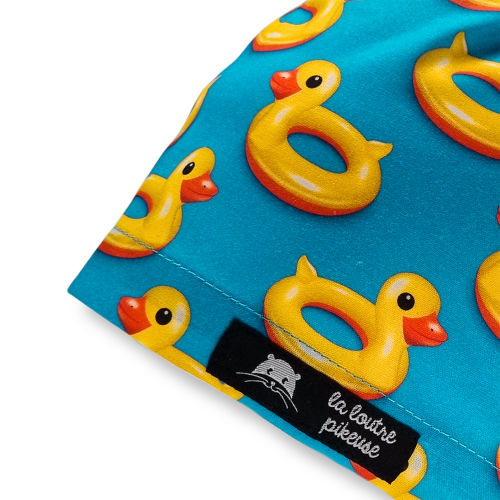 Calot de bloc couvrant avec des bouées canards