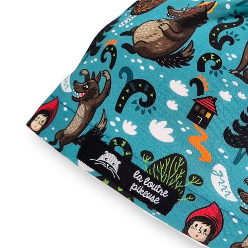 Calot de bloc couvrant petit chaperon rouge
